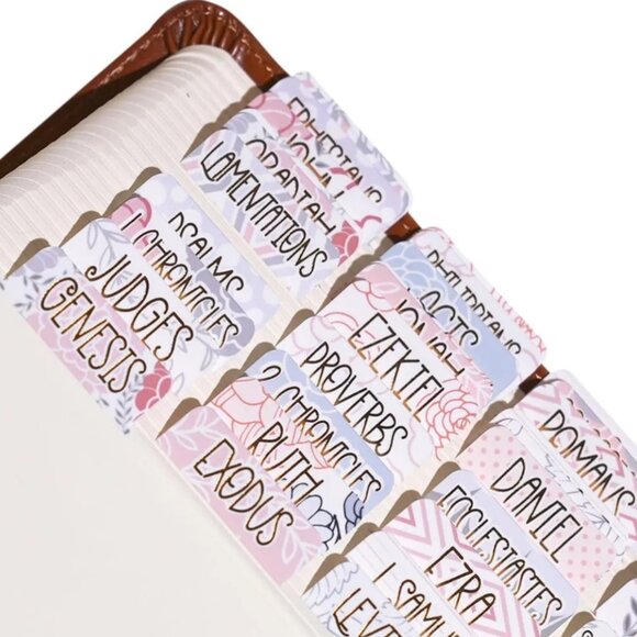 Bible Tabs, Gold Foil Lettering, Laminated - Picture 1 of 6